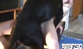 sexo de cachorro,animal fode garota